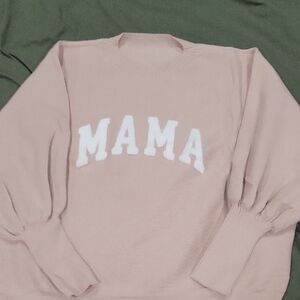 Women's Pink 'MAMA' Sweater